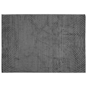vidaXL Alfombra para interiores y exteriores PALMERAS Antracita