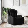 vidaXL Sill&oacute;n reclinable de tela negra