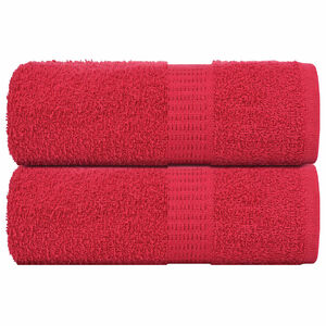vidaXL Toallas de mano FROGN 2 uds rojo 30x30 cm 360 g/m&sup2;