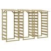vidaXL P&eacute;rgolas con techo 3 uds madera pino impregnada 100x90x200 cm
