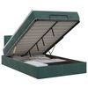 vidaXL Cama otomana con colch&oacute;n Verde oscuro 120 x 200 cm Terciopelo
