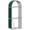 vidaXL Le&ntilde;ero de acero galvanizado verde 80x45x190 cm