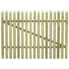 vidaXL Puerta de jard&iacute;n de estacas madera de pino impregnada 100x75 cm