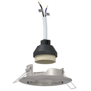 vidaXL Foco 6 pcs Plateado 9 x 9 x 2.5 cm Metal