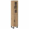 vidaXL Alacena Roble artisan 34,5 x 34 x 180 cm Madera de ingenier&iacute;a