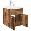 vidaXL Mueble fregadero con lavabo y grifo empotrados madera vieja
