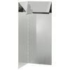 vidaXL Valla para caracoles 10 x 10 x 25 cm Acero Galvanizado Plateado
