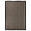 vidaXL Alfombra de exterior de tejido plano marr&oacute;n oscuro 140x200 cm
