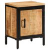 vidaXL Mesita de noche de madera maciza de mango rugosa 40x30x52,5 cm