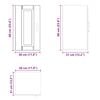 vidaXL Armario de pared para cocina Porto madera de ingeniería blanca