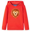 Sudadera infantil con capucha rojo 116