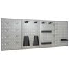 vidaXL Tableros de clavijas para pared 4 unidades acero 40x58 cm