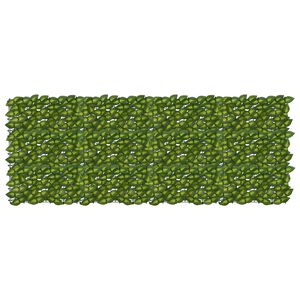 vidaXL Pantalla de balc&oacute;n con hojas Verde y amarillo 200 x 75 cm
