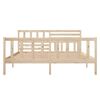 vidaXL Estructura de cama madera maciza 120x200 cm