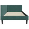 vidaXL Estructura de cama en esquina Verde oscuro 100 cm x 200 cm