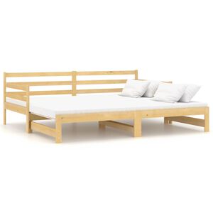 vidaXL Sof&aacute; cama extra&iacute;ble sin colch&oacute;n 2x(90x200) cm