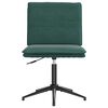 vidaXL Silla de comedor de terciopelo verde oscuro