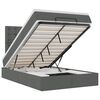 vidaXL Estructura cama otomana colch&oacute;n tela gris oscuro 120x200cm