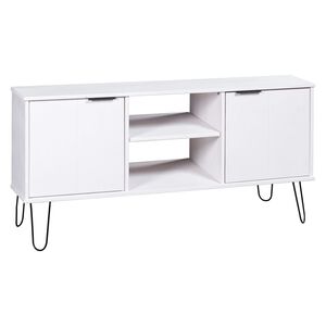 vidaXL Mueble de TV New York madera maciza de pino blanco
