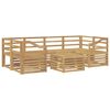 vidaXL Conjunto de sof&aacute;s de exterior 7 uds. Blanco