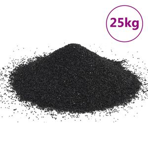 vidaXL Arena para acuario negra 25 kg 0,2-2 mm