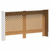 vidaXL Cubierta para radiador MDF blanco 152x19x81,5 cm