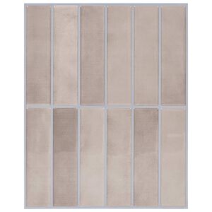 vidaXL Azulejo Rectangular 10 uds. Caf&eacute; beige 29 x 23 x 0,08 cm