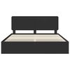 vidaXL Estructura de cama Negro 200 x 200 cm Madera Ingenieril