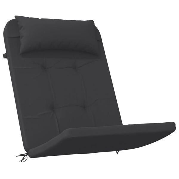 vidaXL Cojines para silla Adirondack 2 uds tela Oxford negro