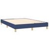 vidaXL Cama box spring con colch&oacute;n tela azul 140x190 cm