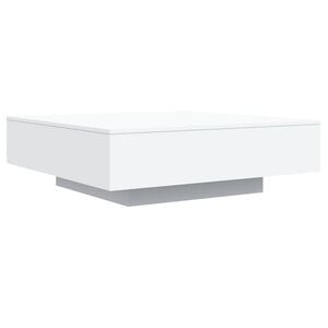 vidaXL Mesa de centro madera de ingenier&iacute;a blanco 100x100x31 cm