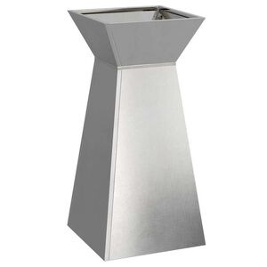 vidaXL Maceta Pilar Plateado 35 x 35 x 73 cm Acero inoxidable