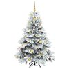 vidaXL &Aacute;rbol de Navidad artificial con 150 LED 150 cm PE y PVC