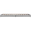 vidaXL Estructura cama madera ingeniería metal gris Sonoma 90x190 cm