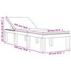 vidaXL Tumbona con cojines PP blanco