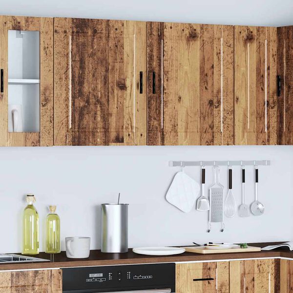 vidaXL Armarios pared para cocina 2 uds Porto madera vieja