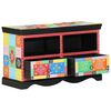 vidaXL Mueble de TV 80 x 35 x 50 cm Multicolor Madera de mango maciza