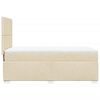 vidaXL Cama box spring con colch&oacute;n tela color crema 90x190 cm