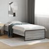 vidaXL Estructura cama madera ingenier&iacute;a metal gris Sonoma 90x200 cm