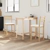vidaXL Sillas de comedor 2 pcs Natural 40 x 47,5 x 99,5 cm
