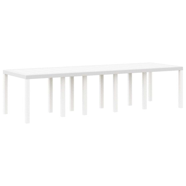 vidaXL Mesa de comedor de jardín 300 x 100 x 73 cm ratán sintético