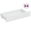 vidaXL Estructura de cama sin colch&oacute;n madera pino blanco 140x200 cm