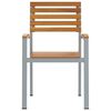 vidaXL Silla de Jard&iacute;n 8 pcs Marr&oacute;n 56 x 57 x 87 cm