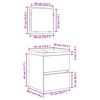 vidaXL Juego de muebles de baño con cajón 2 pcs Roble Artesano y