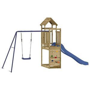 vidaXL Parque infantil de exterior madera de pino impregnada