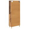 vidaXL Aparador alto con caj&oacute;n Madera envejecida 69,5 x 32,5 x 180 cm