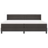 vidaXL Cama tipo Box Spring Marr&oacute;n Oscuro 200 x 200 cm Poli&eacute;ster