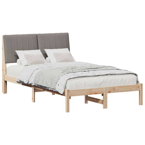 vidaXL Estructura de cama Marrón 120 x 200 cm Madera de pino macizo
