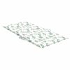 vidaXL Cojines de silla de respaldo bajo 2 uds tela estampado de hojas