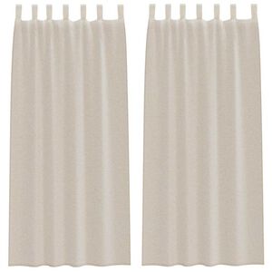 vidaXL Cortina de Voil&eacute; 2 pcs Arena 245 x 140 cm Poli&eacute;ster